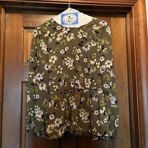 Madewell top with cinched lower waist